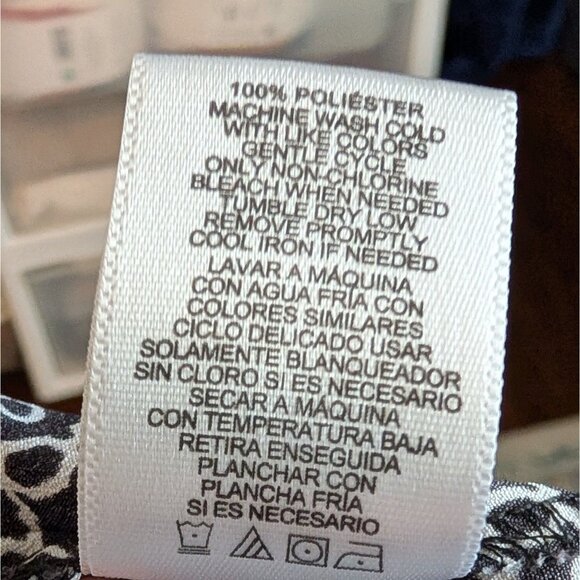 Christian Siriano Runway Style Black and White Geometric Print Pull-On Pants XL - Picture 10 of 10